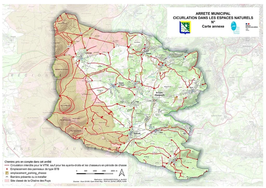 Arreté municipal circulation dans les espaces naturels