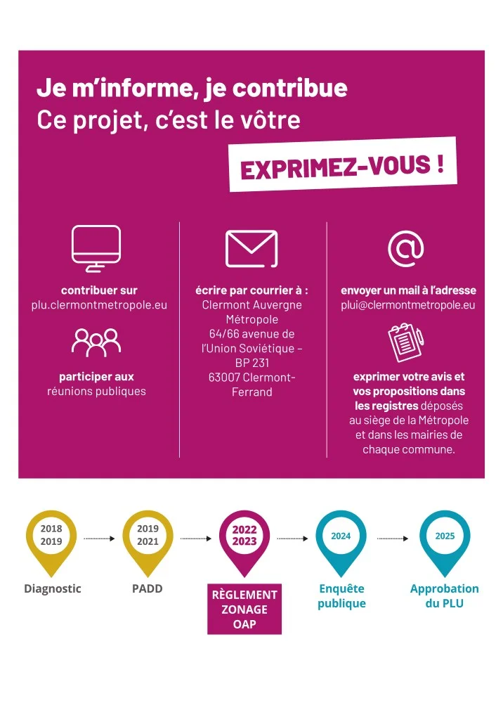 Réunion publique pour le PLUi
