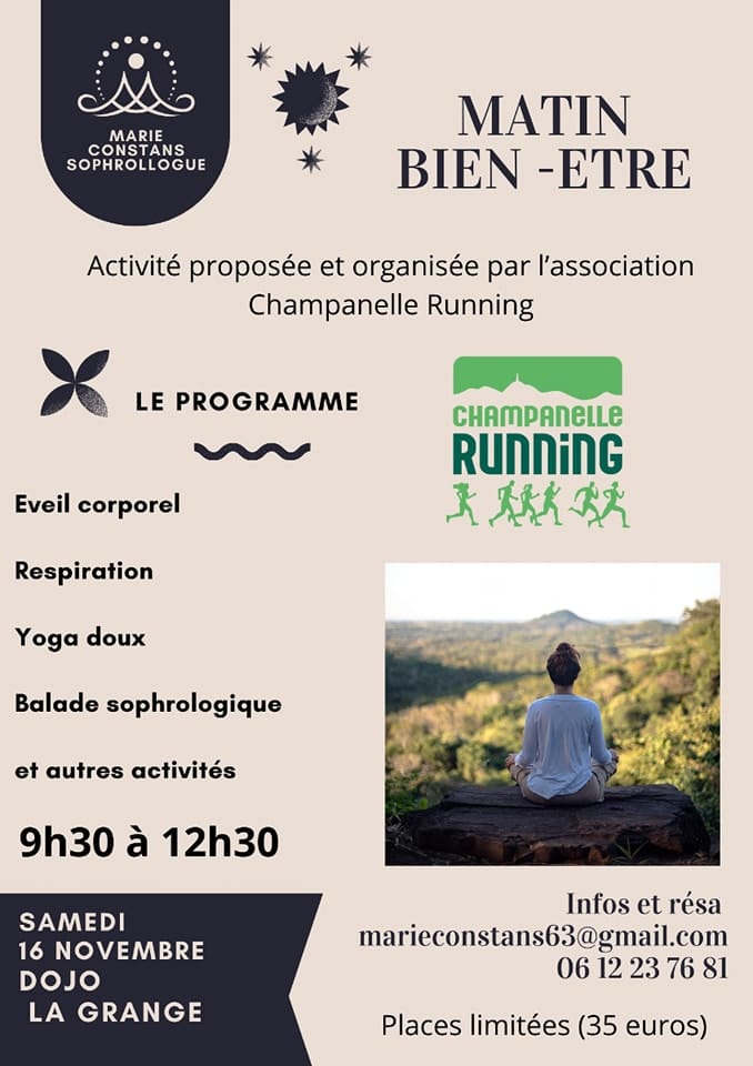 matin bien être avec champanelle running